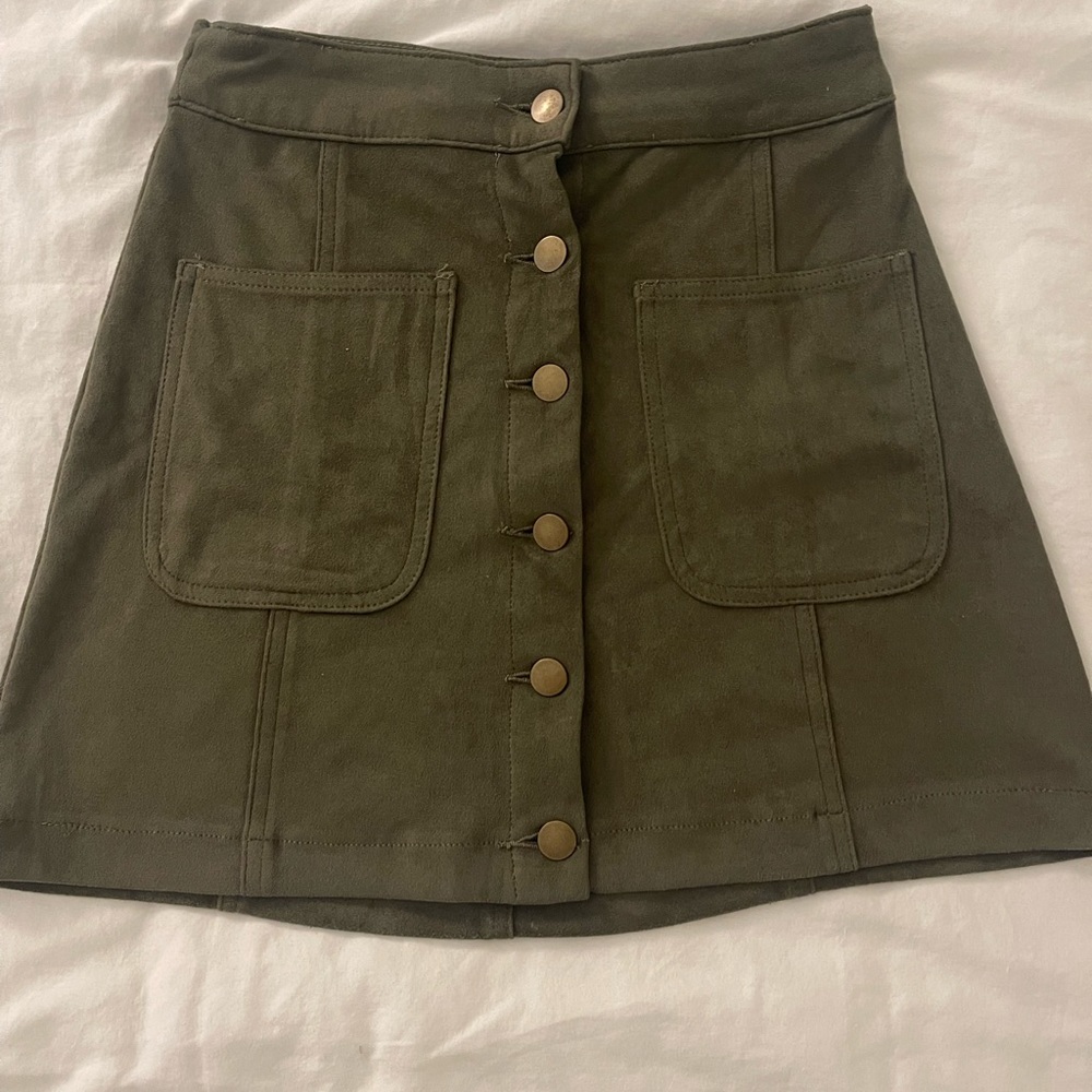 Suede Skirt